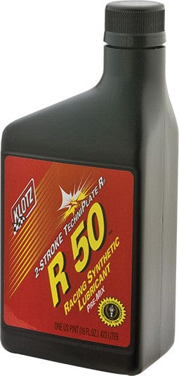 KLOTZ R-50 Racing 2-Stroke Pre-Mix Techniplate Synthetic Oil, 1 Pint *NEW*