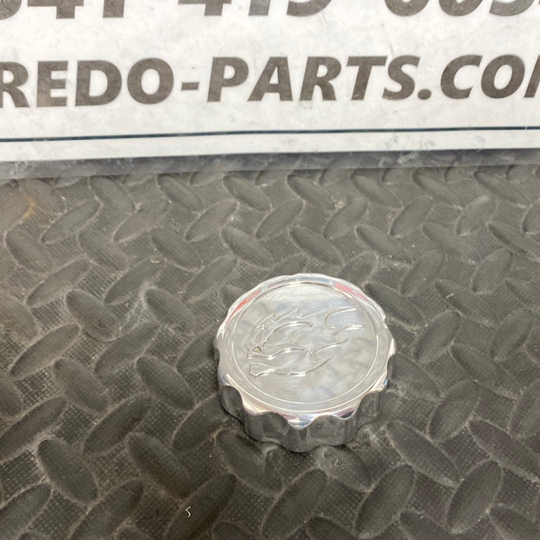 Aftermarket Billet Water Pump Cover with Bolts and Matching Rear Brake Reservoir Cap and Matching Handlebar Clamp*USED*