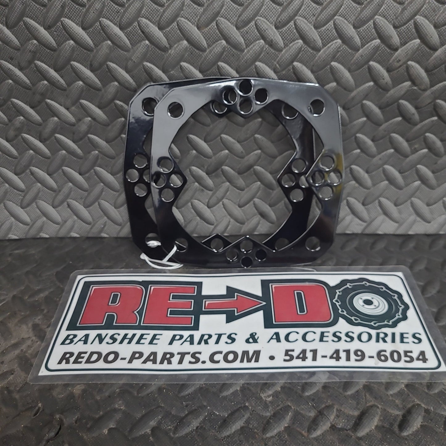 Powder Coat OEM Front Brake Wheel Shield set of 2 Black *USED LIKE NEW*