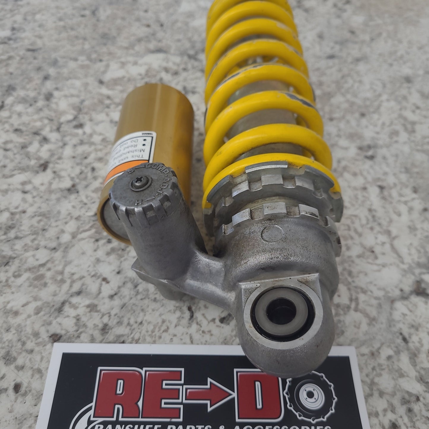 OEM Rear Shock Yellow *USED*