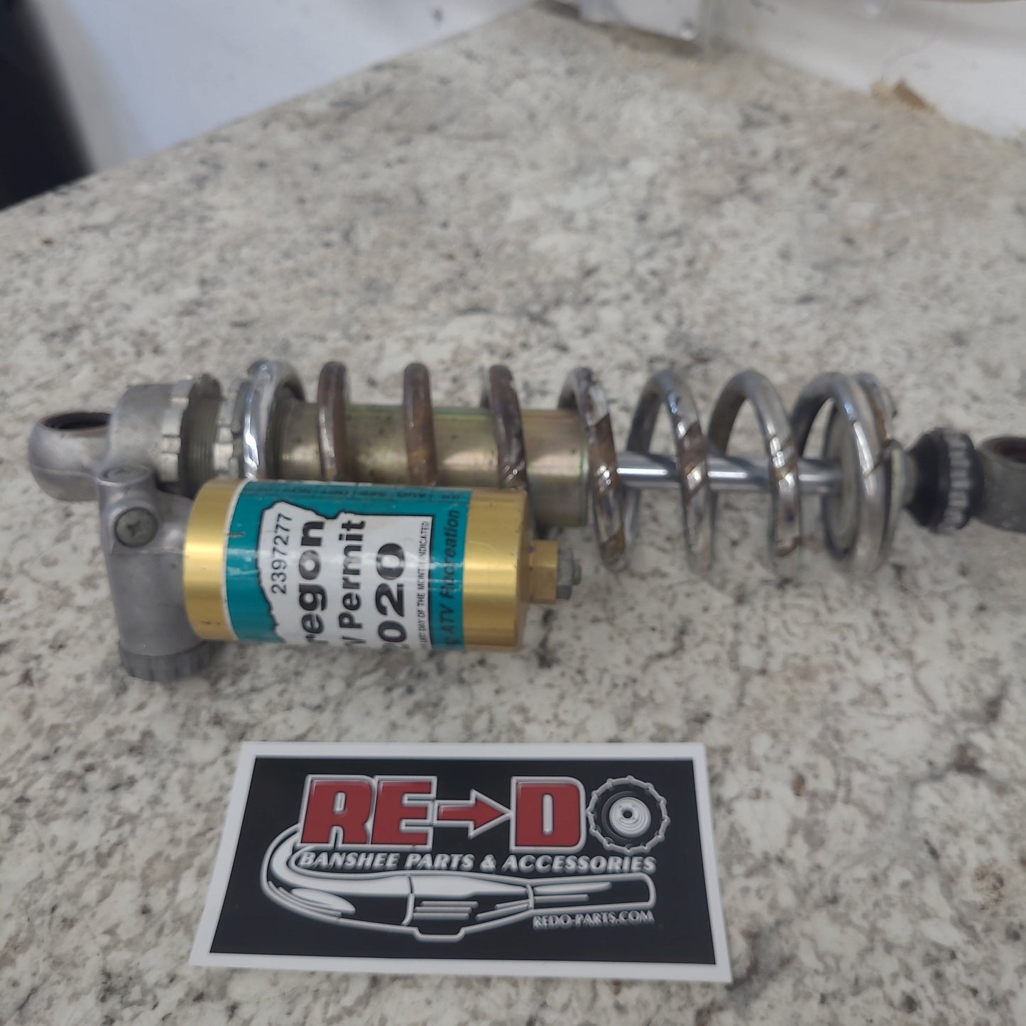 OEM Rear Shock w/ Chipping Chrome Spring *USED*