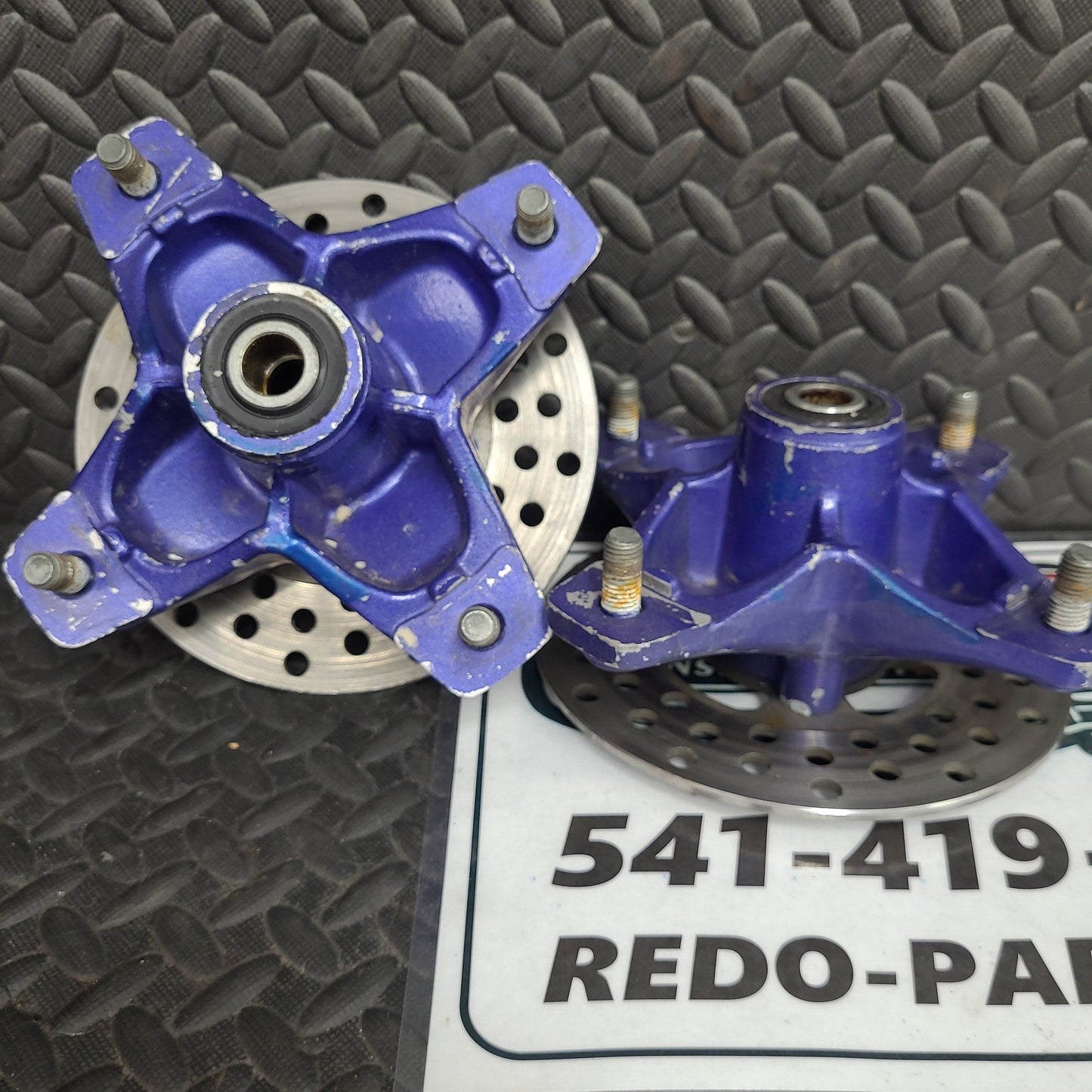 OEM A-Arm Front Hubs Purple *USED*