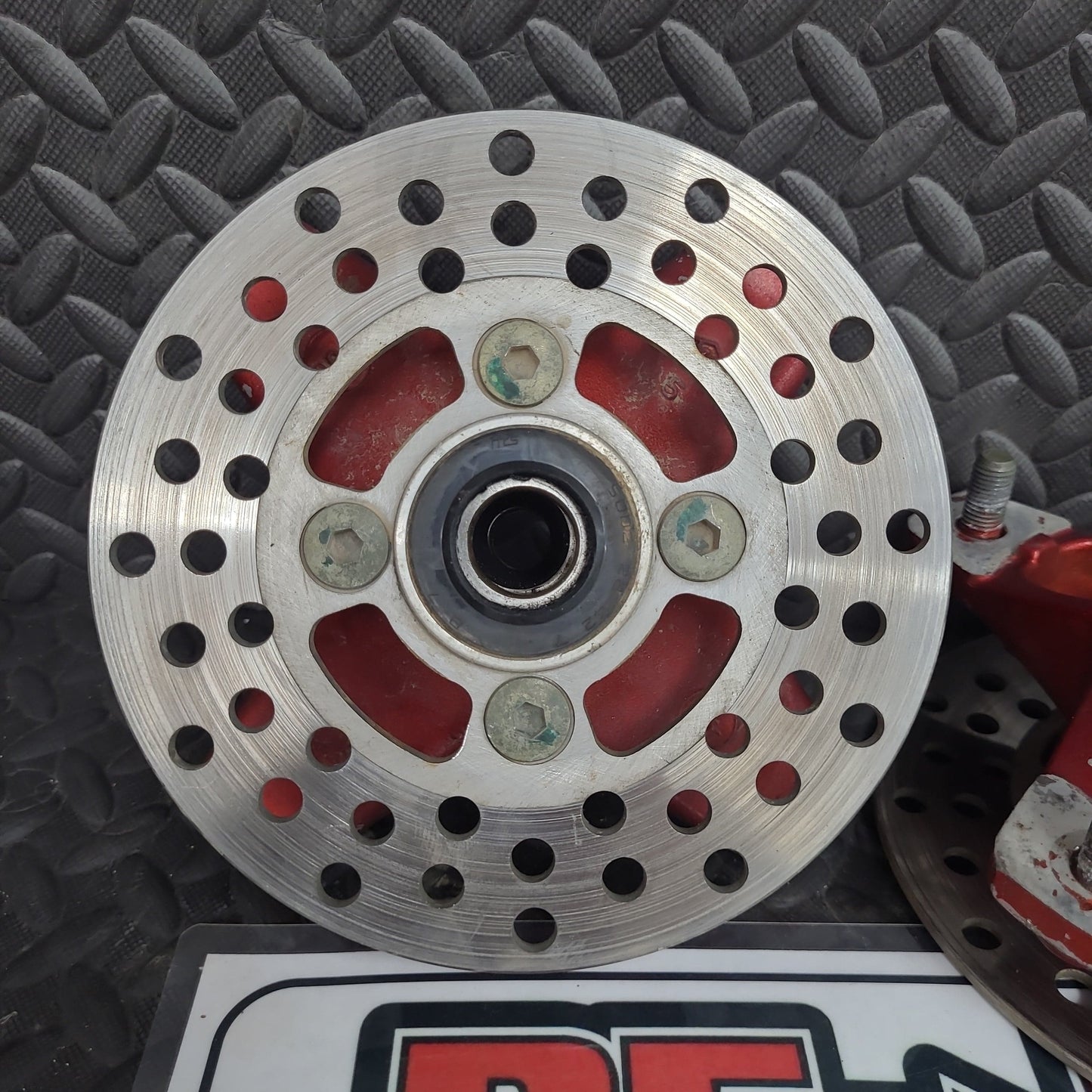 OEM A-Arm Front Hubs Red * USED*