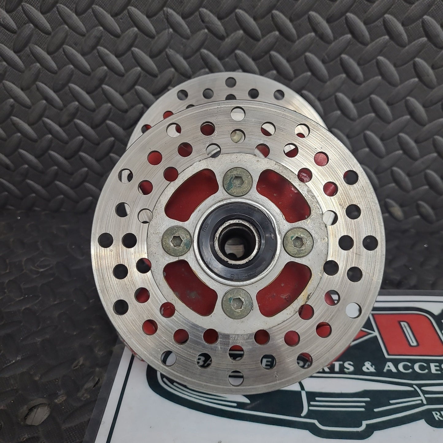OEM A-Arm Front Hubs Red * USED*