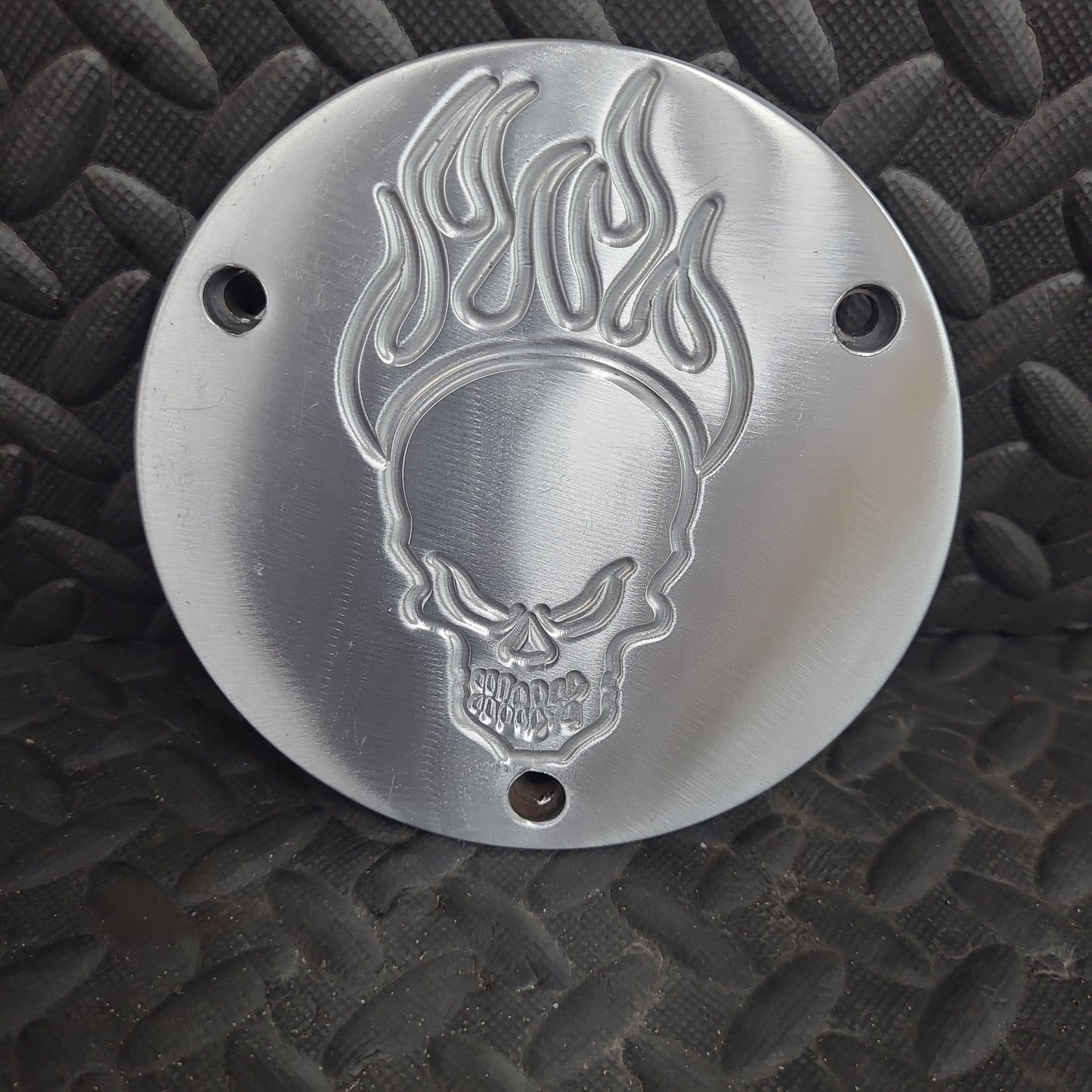 Flaming Skull Clutch Insert *USED*