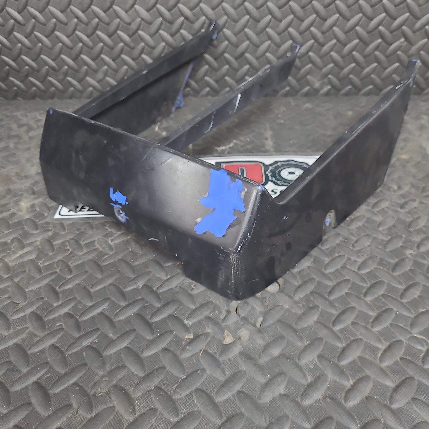 OEM Radiator Cover Blue Painted Black *USED*
