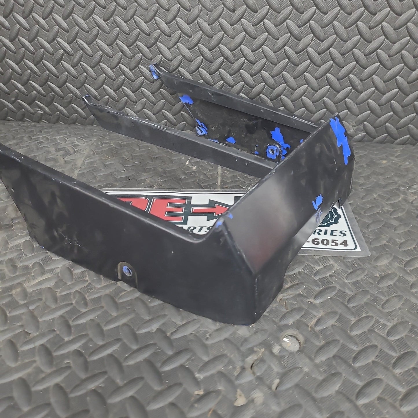 OEM Radiator Cover Blue Painted Black *USED*