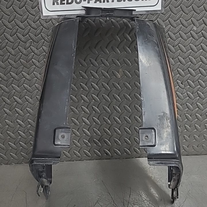 OEM Black Tank Cover w/ Flame Sticker *USED*
