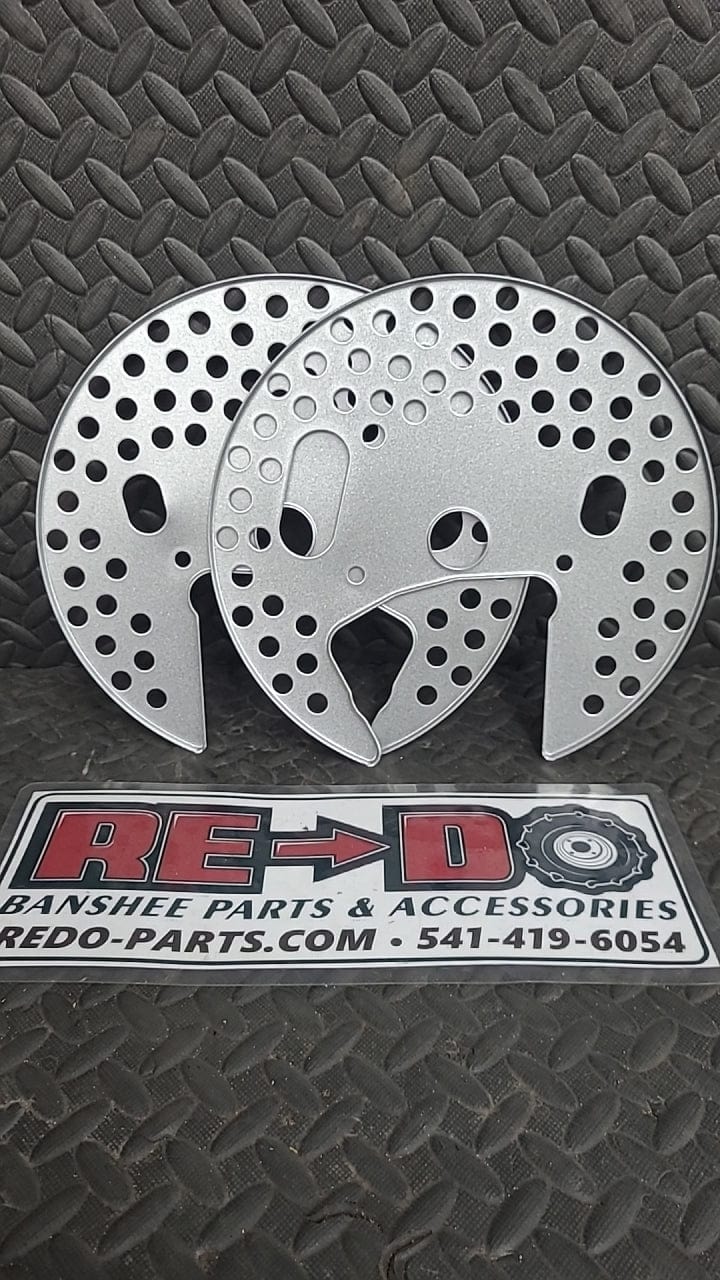 OEM Brake Shields Powder Coated Silver *USED LIKE NEW*