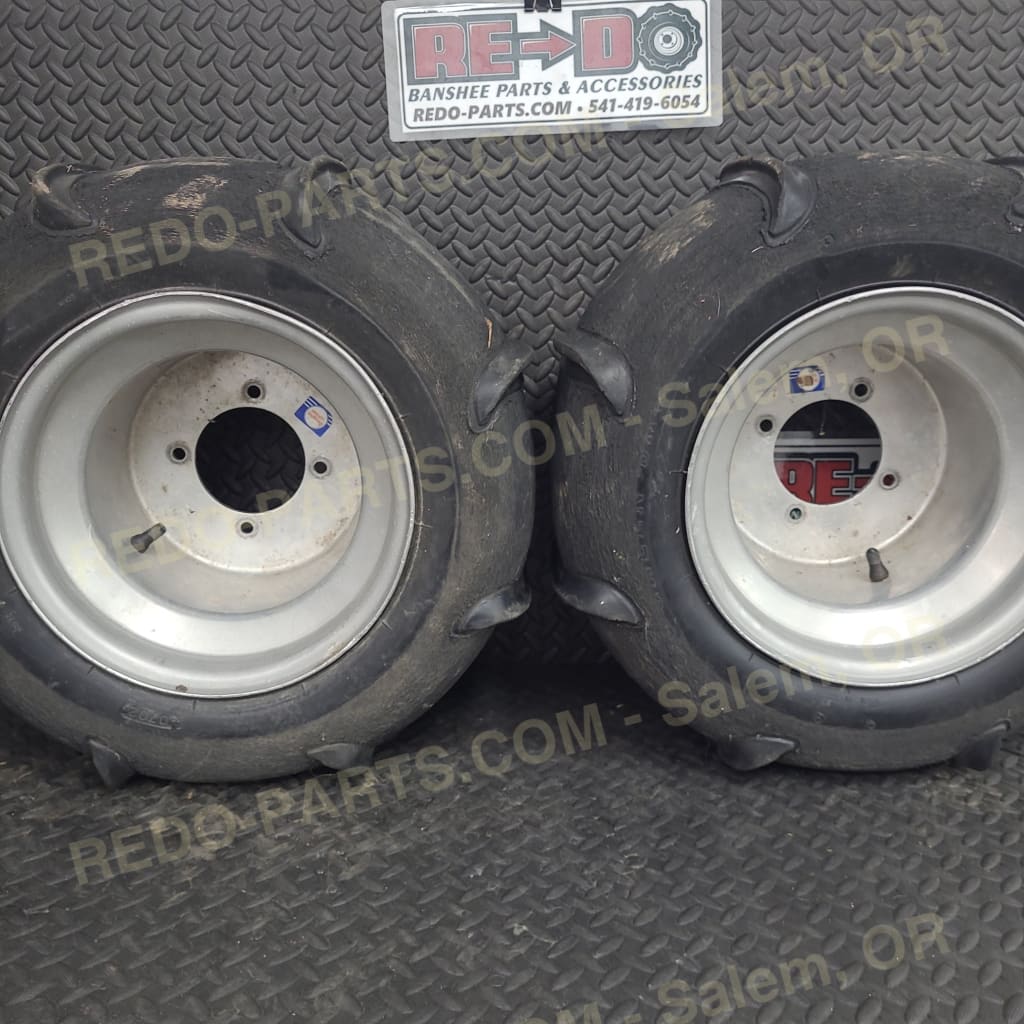 20x10-10 Rear Tires on Blue label Douglas Wheels *USED* Parts - Used