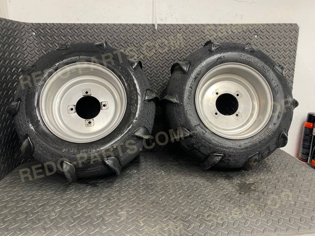 20x10-10 Skat trac 10 Paddle on Douglas Blue Label Aluminum Wheels *USED* Parts - Used