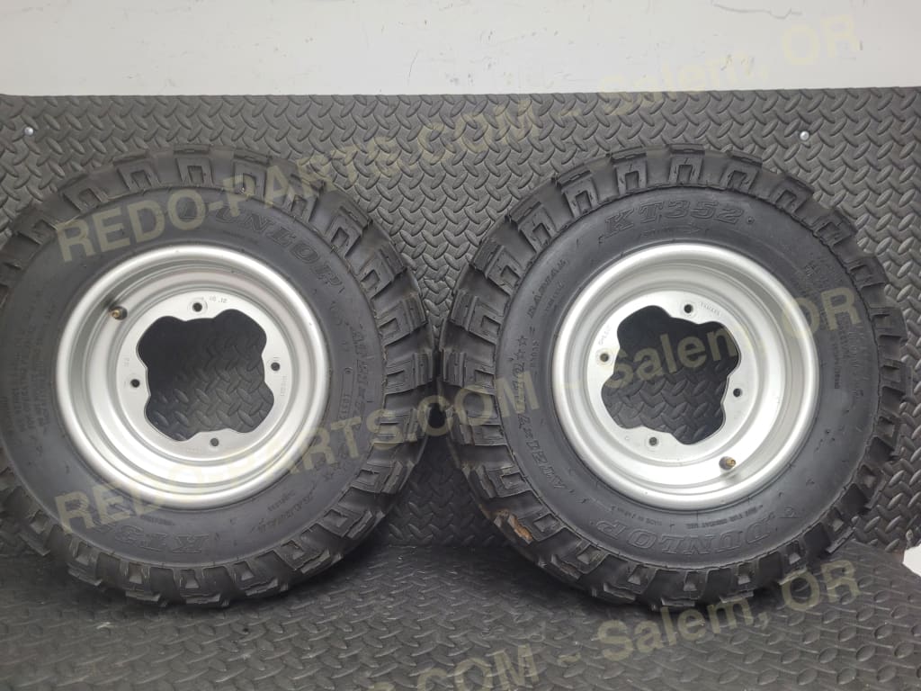 21x7-10 Dunlop KT352 Front Tires Set of 2 *USED* Parts - Used