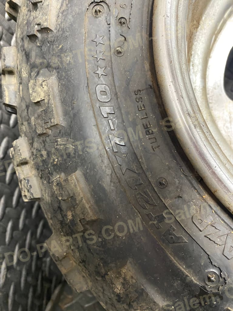 21x7-10 Maxxis Razr Front Tire on OEM Wheel *USED* Parts - Used