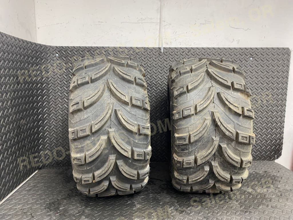 22x10-9 Swamp Fox Tires on OEM Black Wheels *USED* Parts - Used