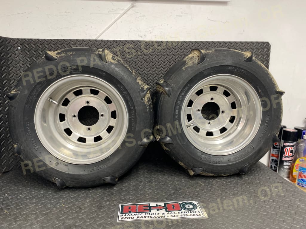 23x10.5-12 Carlisle 8 Blade Paddles on Custom Wheels. *USED* Parts - Used