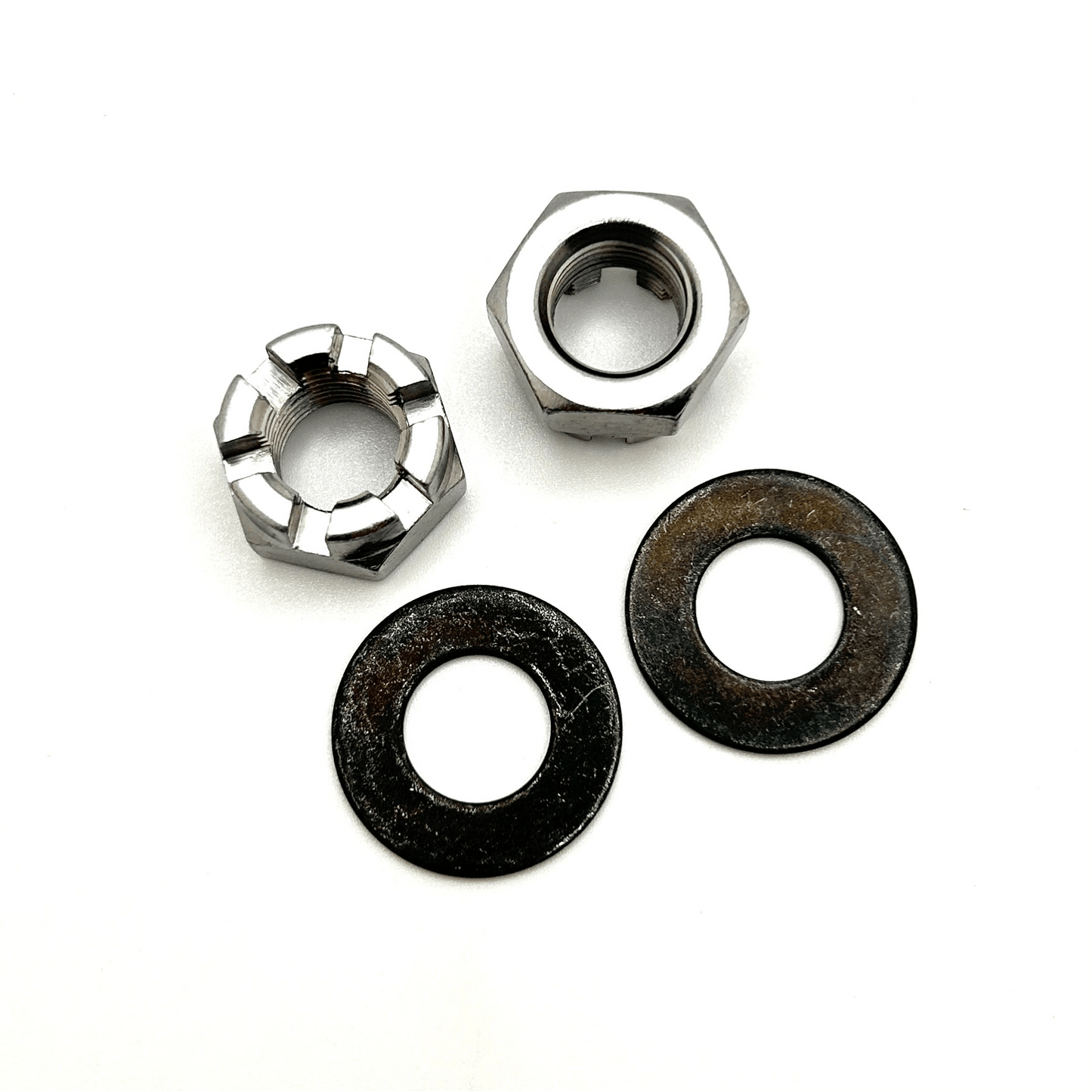 Factory OEM Front Spindle Nuts and Washers - 4pc *NEW*