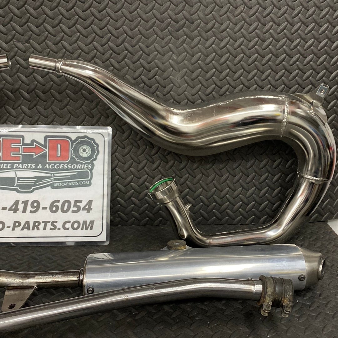 FMF Head Pipes With Used Stingers and Silencers. Repacked Silencers. *NEW*