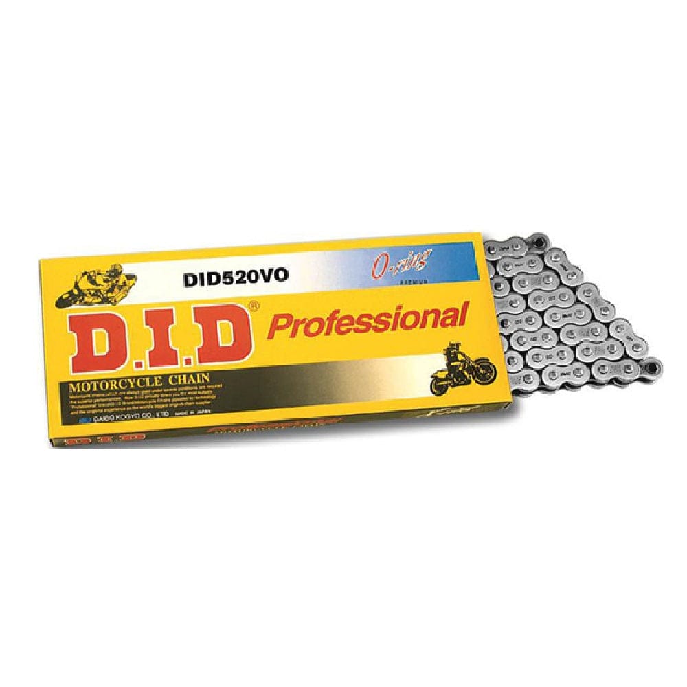 D.I.D Chain, 520V0 104 Link, O-Ring, Steel, Solid Bushing *NEW*