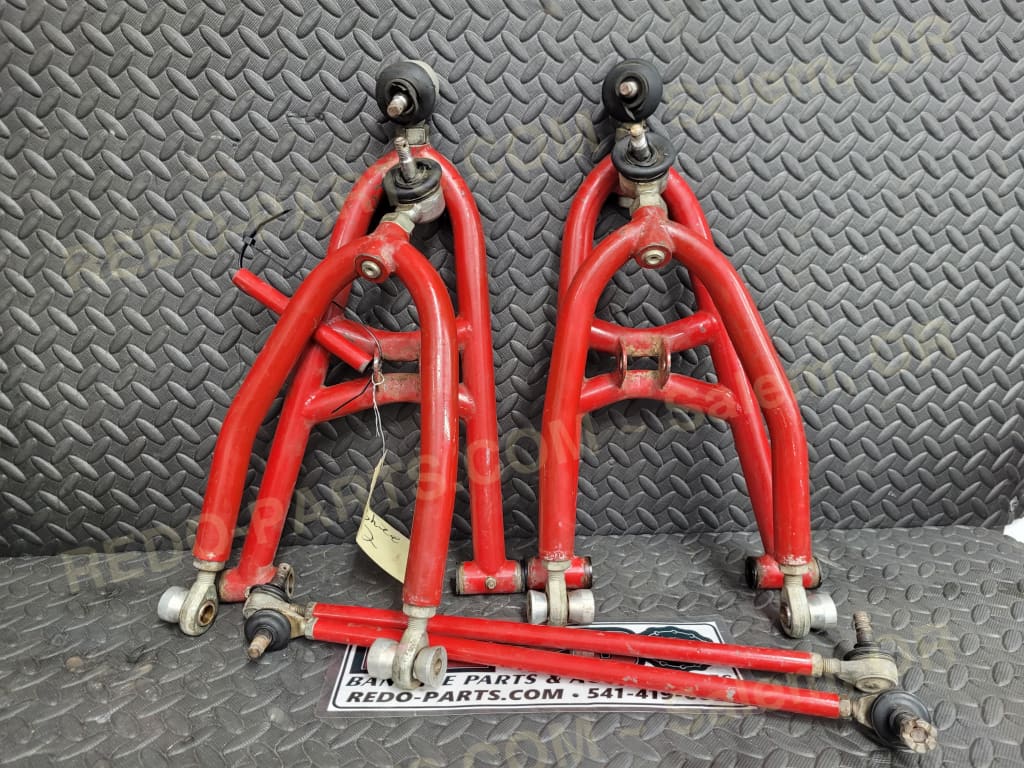 Aftermarket + 2 A arms Uppers & Lowers Red *USED* Parts Used
