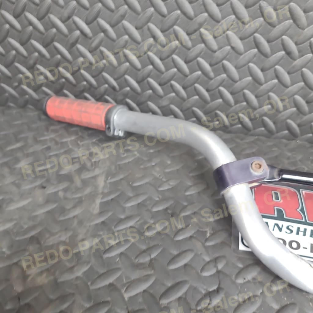 Aftermarket Aluminum Handlebars with Red Grips *USED* Parts - Used