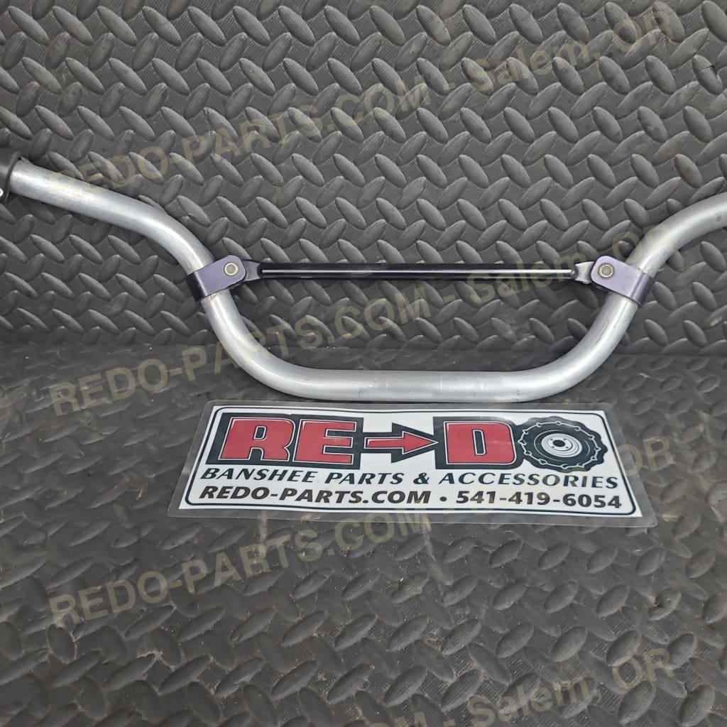 Aftermarket Aluminum Handlebars with Red Grips *USED* Parts - Used