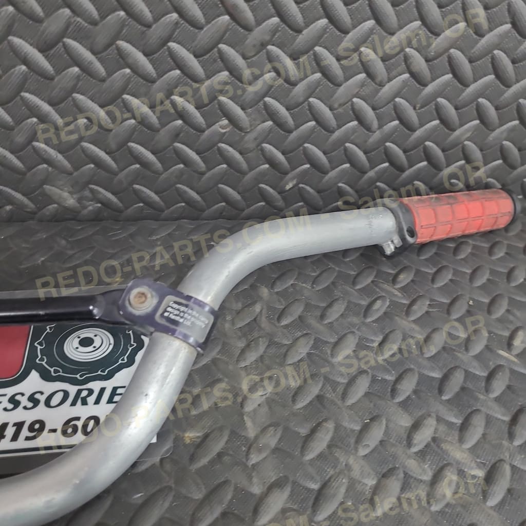 Aftermarket Aluminum Handlebars with Red Grips *USED* Parts - Used