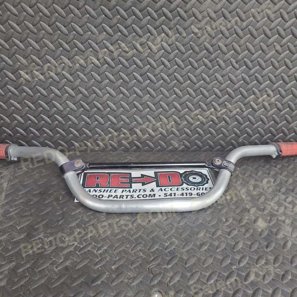 Aftermarket Aluminum Handlebars with Red Grips *USED* Parts - Used