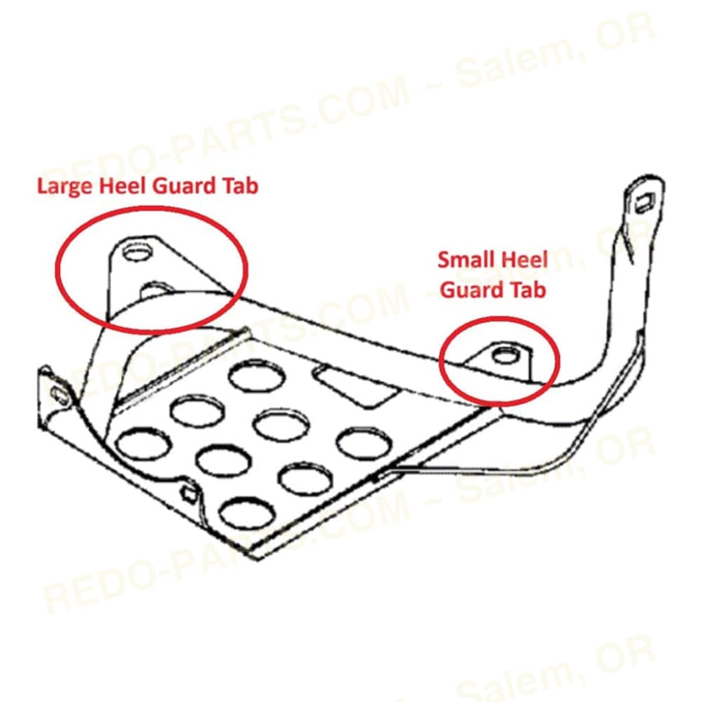 Aftermarket Heel Guard Tab Large *NEW* Parts - New