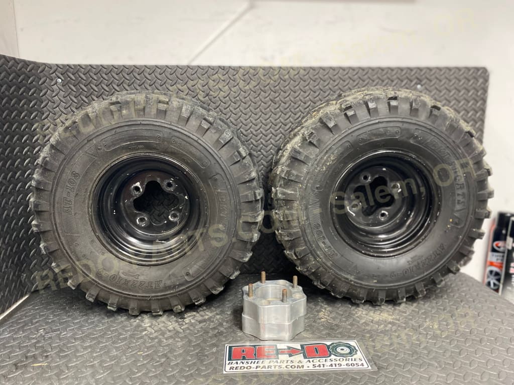 AT 22x10-9 BKT SPORTS /AT-108 Tires on Honda Wheels.*USED* Parts - Used