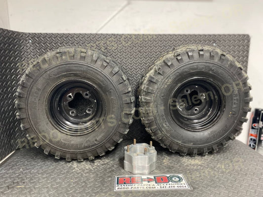 AT 22x10-9 BKT SPORTS /AT-108 Tires on Honda Wheels.*USED* Parts - Used