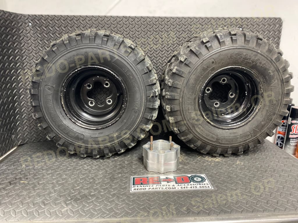 AT 22x10-9 BKT SPORTS /AT-108 Tires on Honda Wheels.*USED* Parts - Used