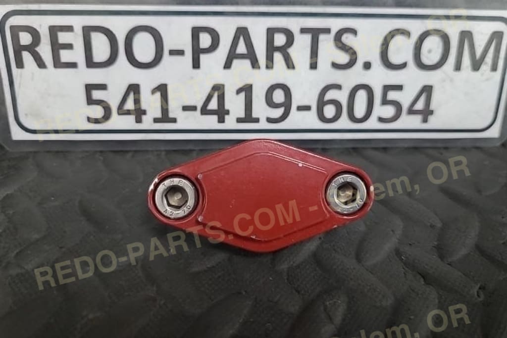 Billet Block-off Red *USED* Parts - Used