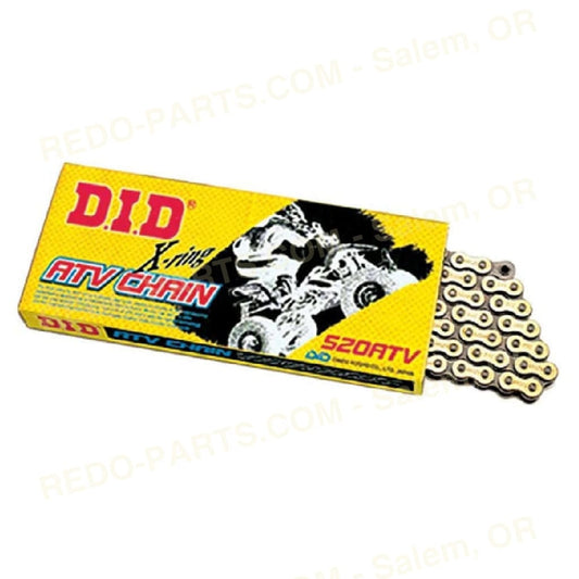 D.I.D Chain 520ATV2 104 Link Gold *NEW* Parts - New