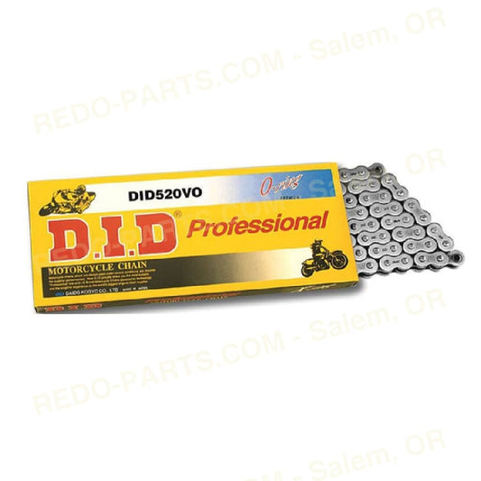 D.I.D Chain 520V0 116 Link O-Ring Steel Solid Bushing *NEW* Parts - New