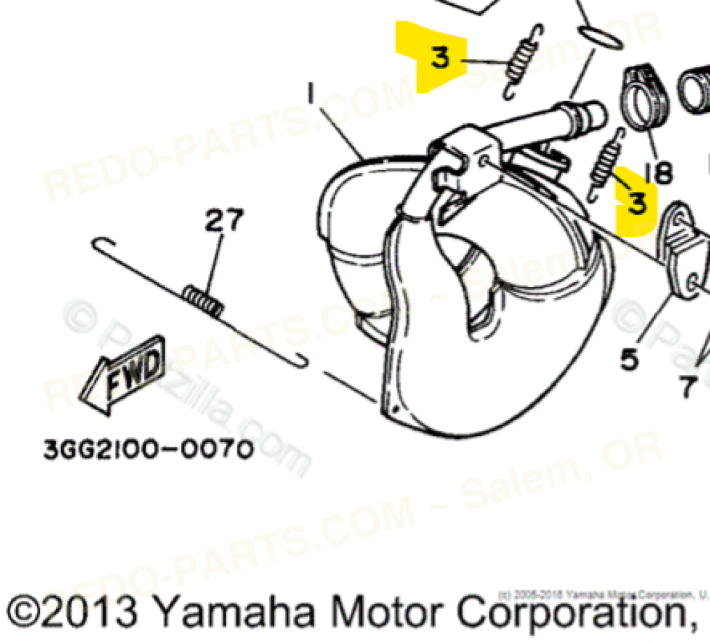 Factory OEM Exhaust Spring *NEW* Parts - New