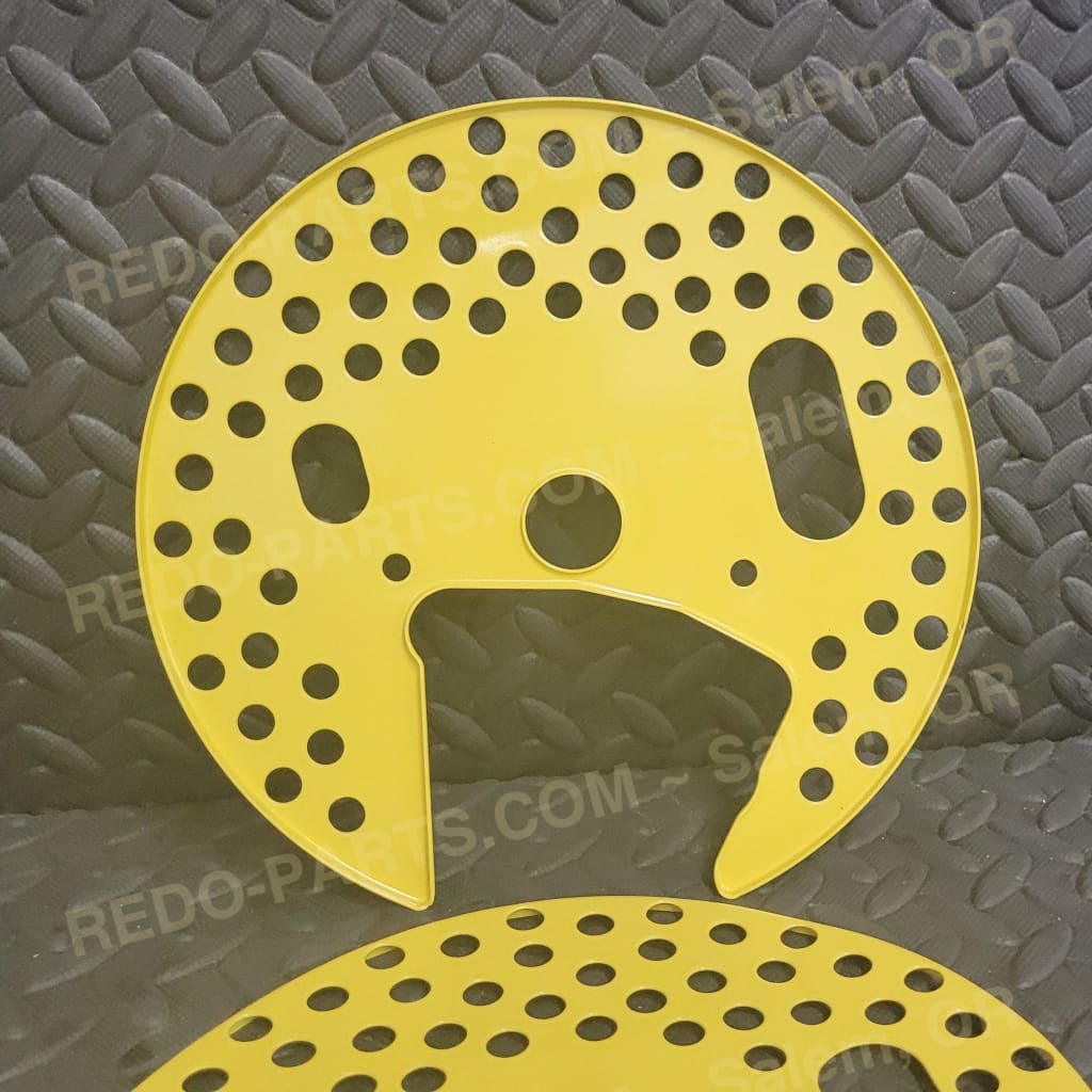 Factory OEM Front Brake Shield Set of 2 Yellow *Like NEW* Parts - Used