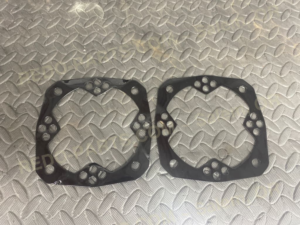 Factory OEM Hub Shields Powder Coated Black Set of Two *USED* Parts - Used