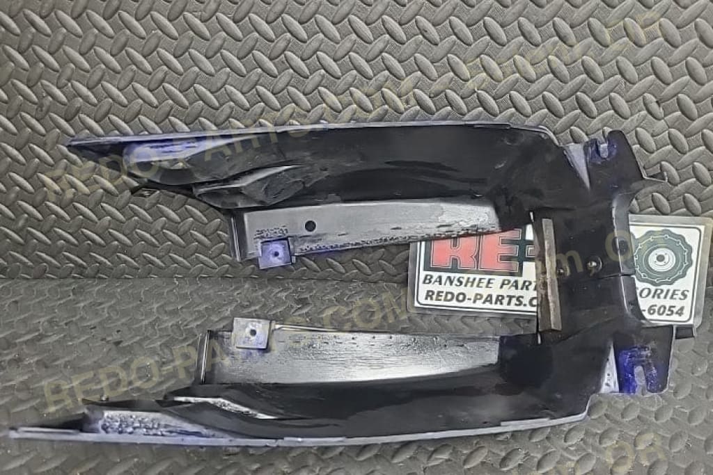 Factory OEM Tank Cover Blue Painted Black *USED* Parts - Used