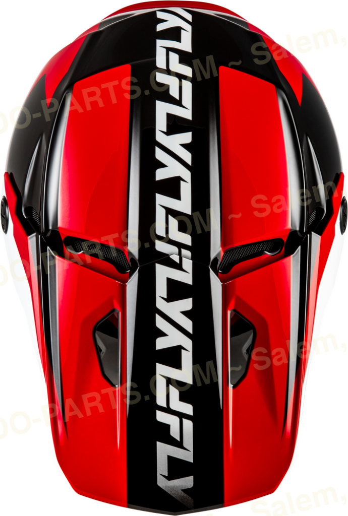 FLY Racing Kinetic Crest Helmet Red/Black/White *NEW* Riding Gear