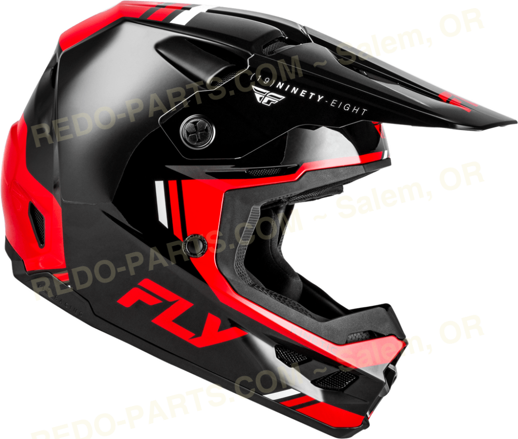 FLY Racing Kinetic Verdict Helmet Black/Red/White *NEW* Riding Gear