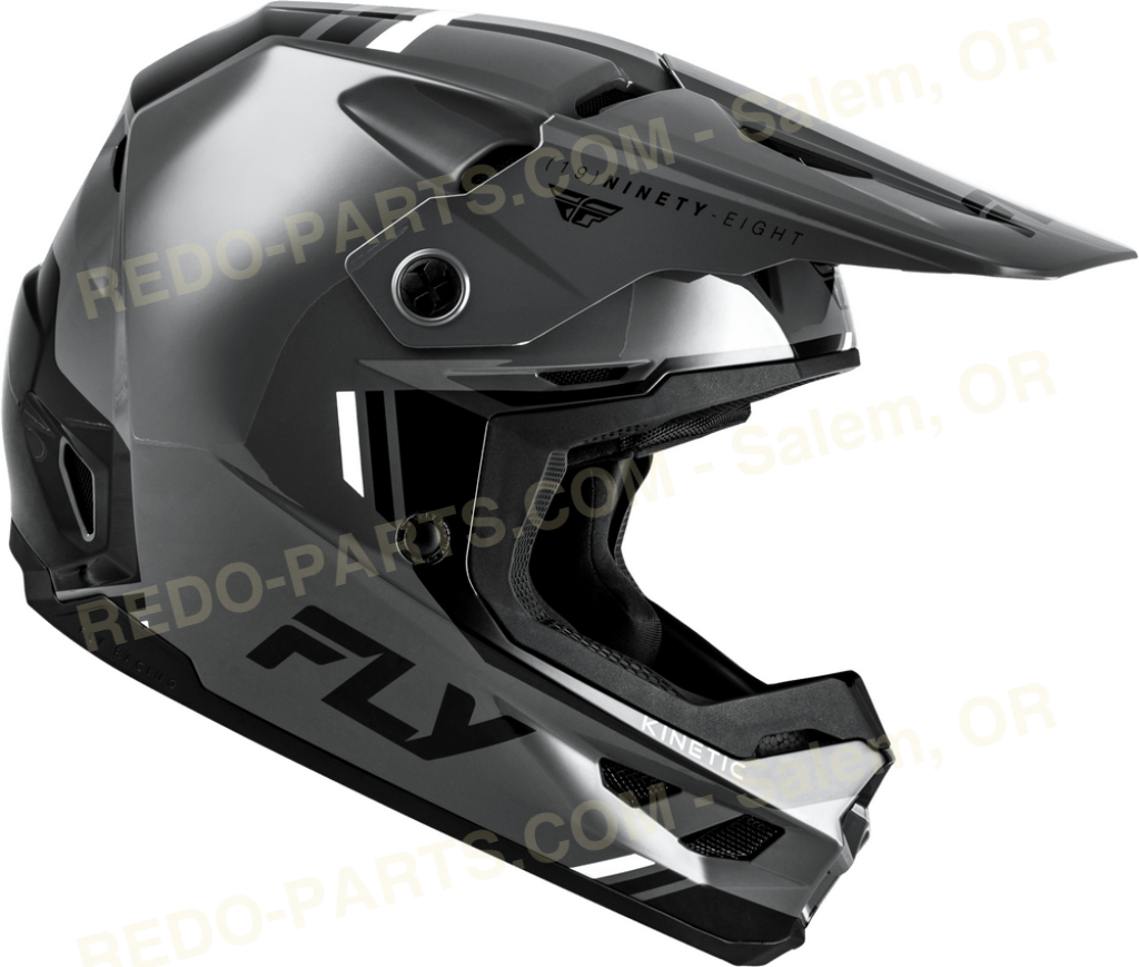 FLY Racing Kinetic Verdict Helmet Grey/Black/White *NEW* Riding Gear