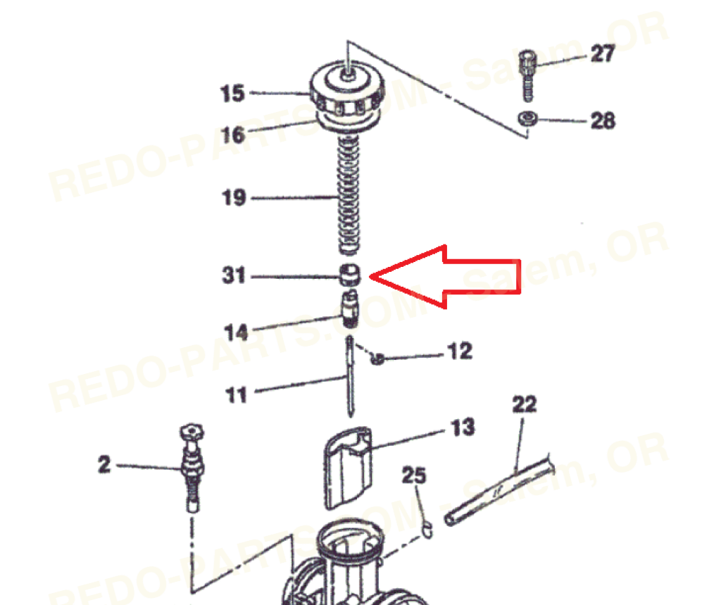 Keihin PWK 33-41 Throttle Spring Collar *NEW* Parts - New