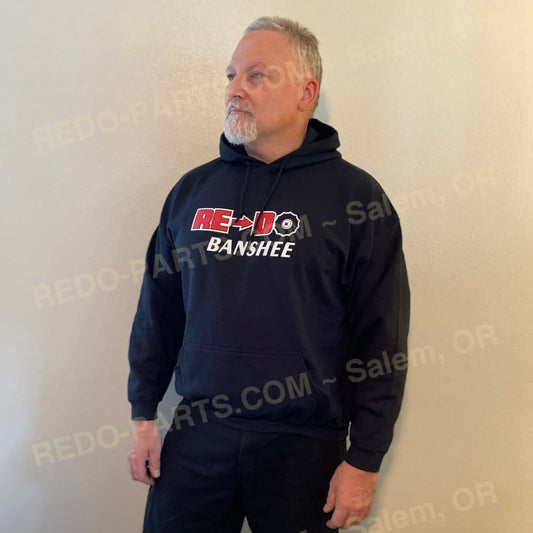 Men’s Black Hoodie Red & White Logo *NEW* Swag