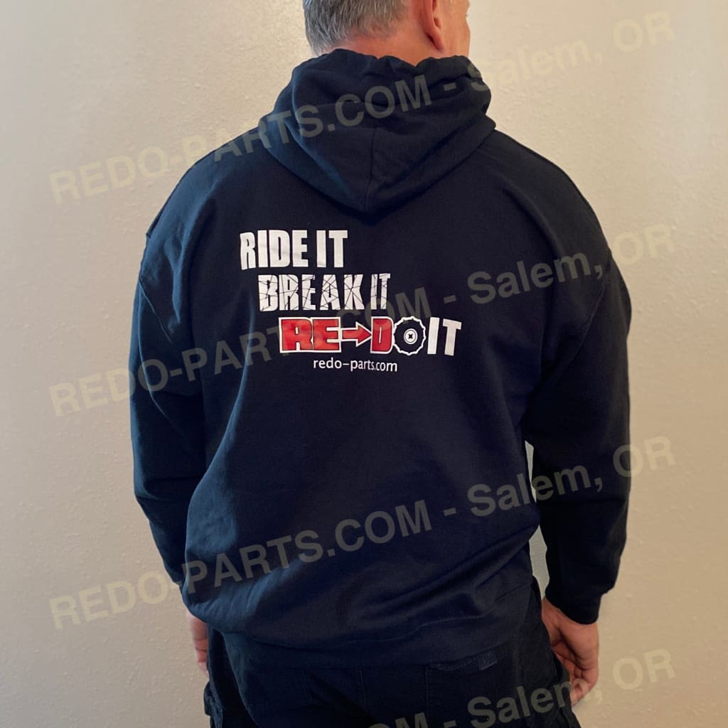 Men’s Black Hoodie Red & White Logo *NEW* Swag