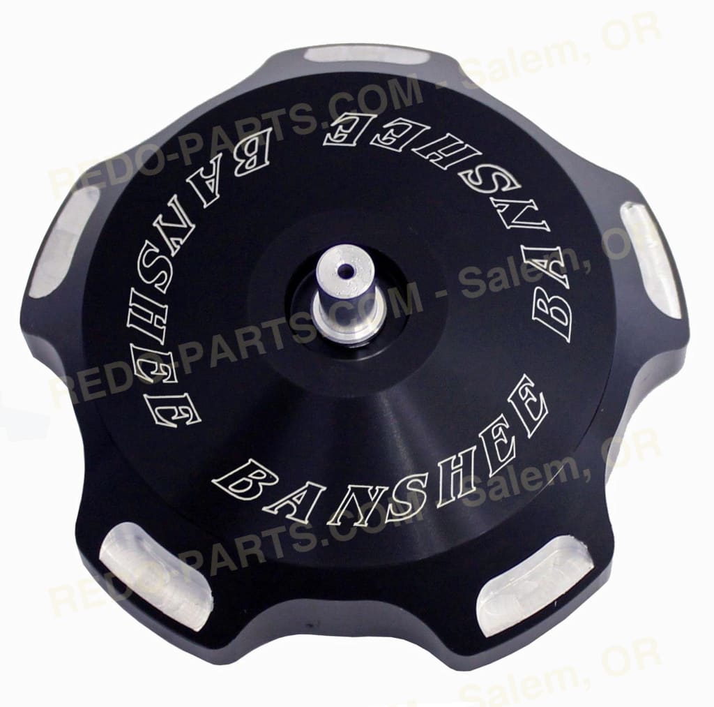 Modquad Gas Cap Billet Aluminum Assorted Styles *NEW* Black Logo Banshee Parts - New