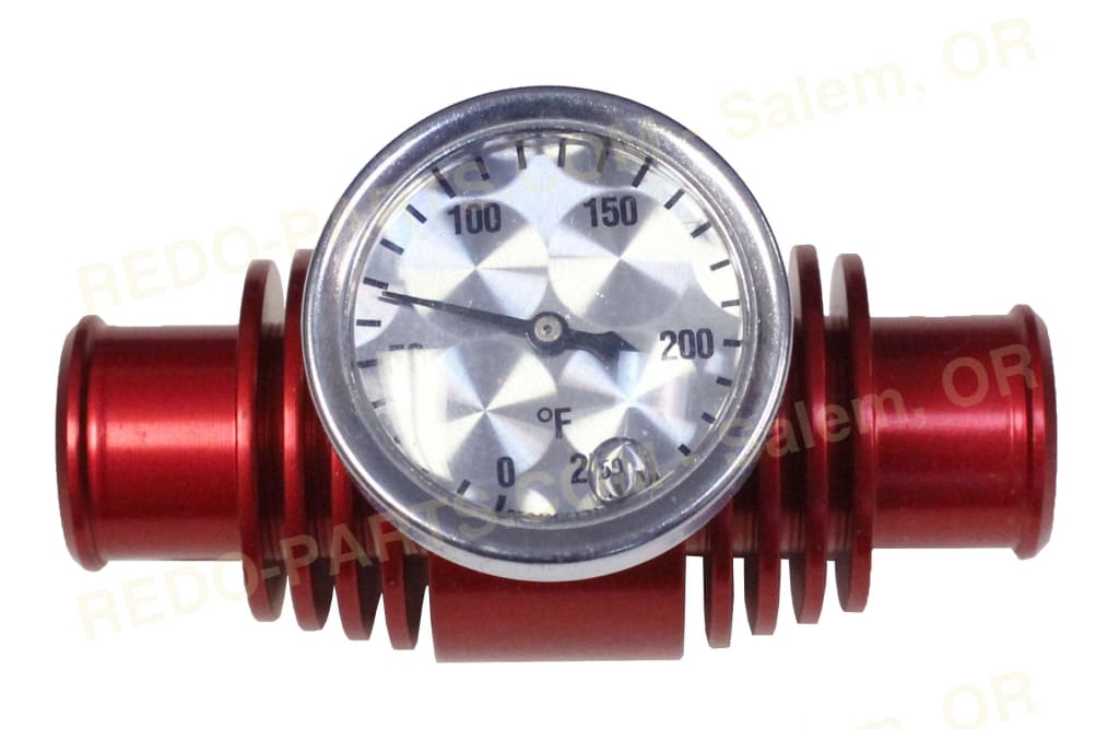 Modquad Inline Cooler w-Temp Gauge Billet Aluminum 2 inch Variety of Colors *NEW* Red Parts - New