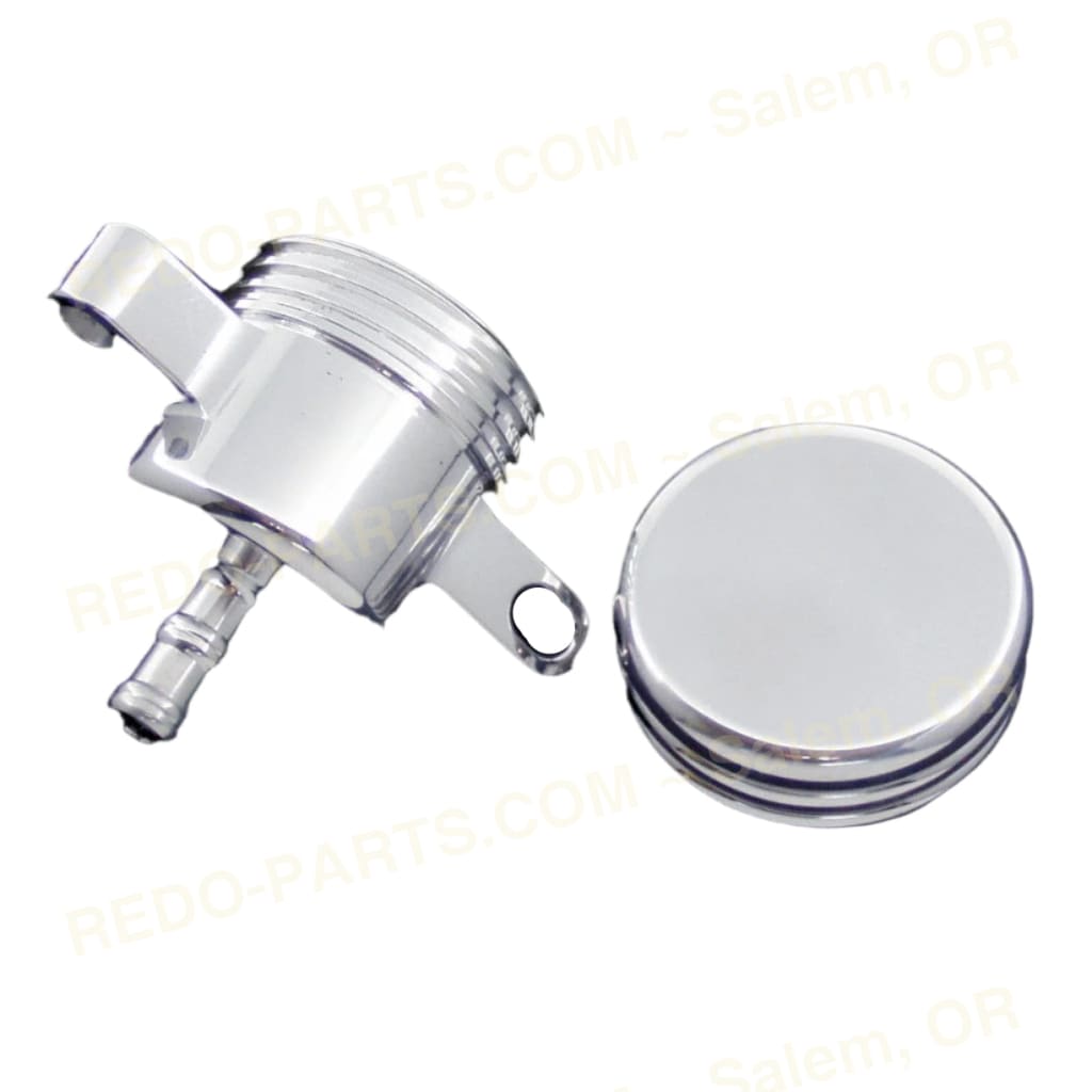 Modquad Rear Brake Reservoir w- Cap Billet Aluminum 3 Styles *NEW* Polished with Grooves Parts - New