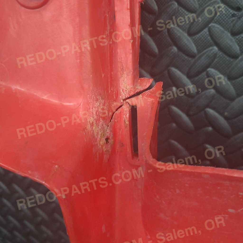 OEM Race Cut Front Fender Cracked Red *USED* Parts - Used