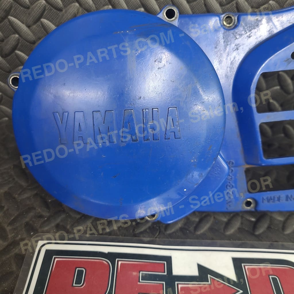 OEM Stator Cover Painted Blue w/ Repair *USED* Parts - Used