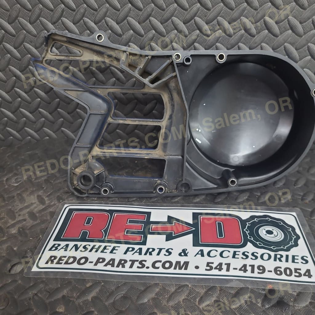 OEM Stator Cover Painted Blue w/ Repair *USED* Parts - Used